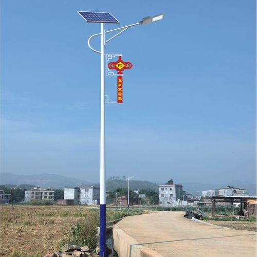 太阳能路灯中国结led60w大功率6米路灯杆户外农村家用庭院高杆灯